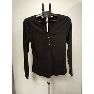 Sonoma Women's Black V-Neck Top Size Large